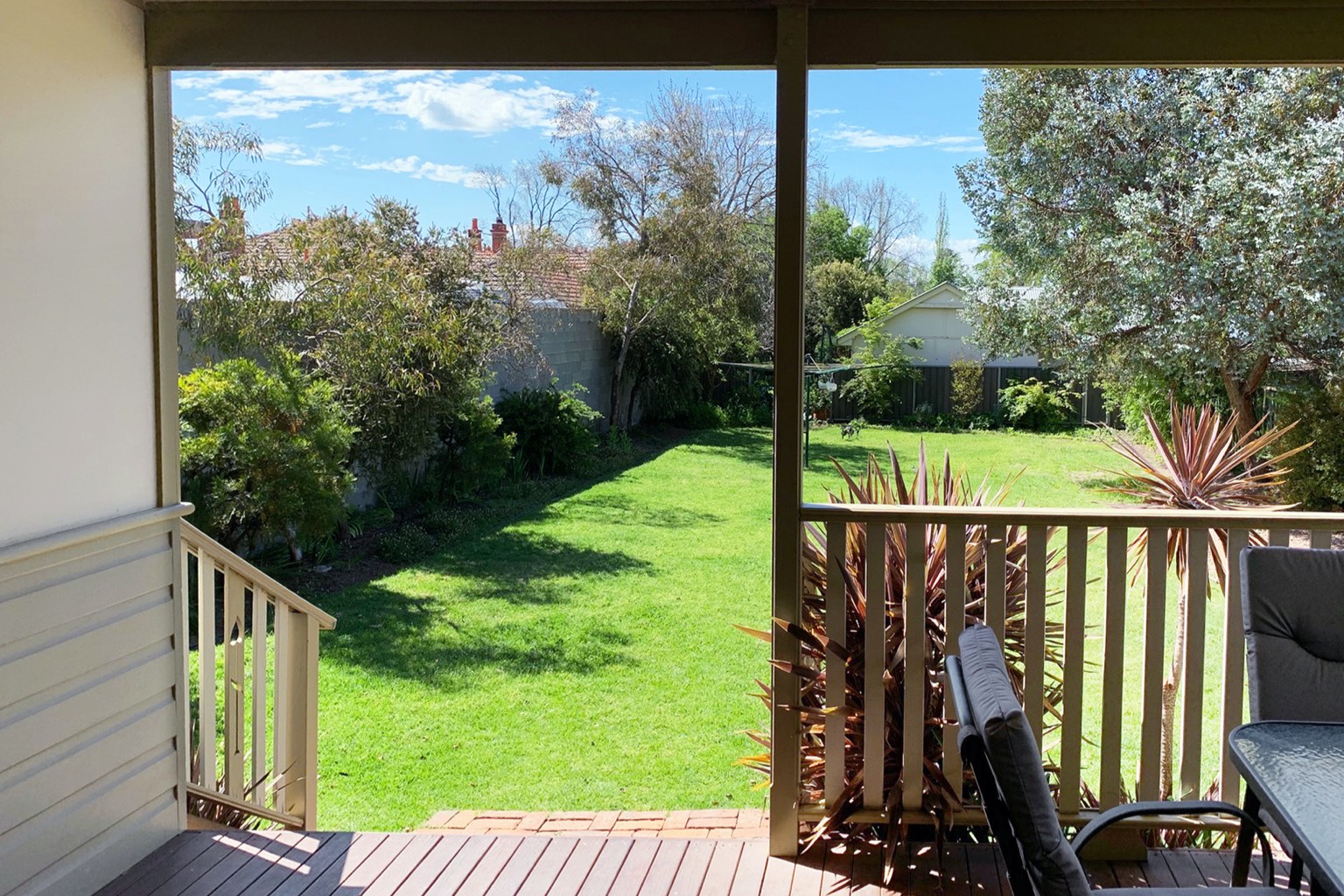 Big backyard